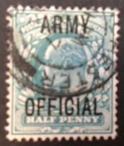 *PRICE DROP SPECIAL* GB KEVII Revenue ARMY OFFICIAL USED 1/2d Green, 10pcs - Picture 1 of 2