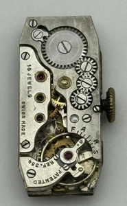 10.3mm Cyma Tavannes Ref 354 Manual Wind 15 Jewels Swiss Watch Movement PARTS - Picture 1 of 16