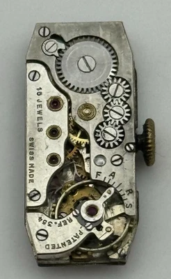 10.3mm Cyma Tavannes Ref 354 Manual Wind 15 Jewels Swiss Watch Movement PARTS - Image 1 of 4