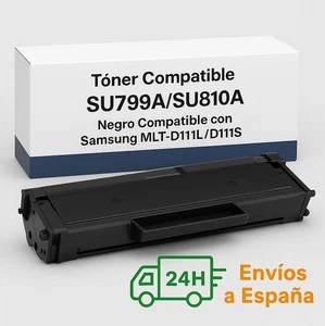 Tóner SU799A/SU810A Negro Compatible con Samsung MLT-D111L/MLT-D111S - Imagen 1 de 2