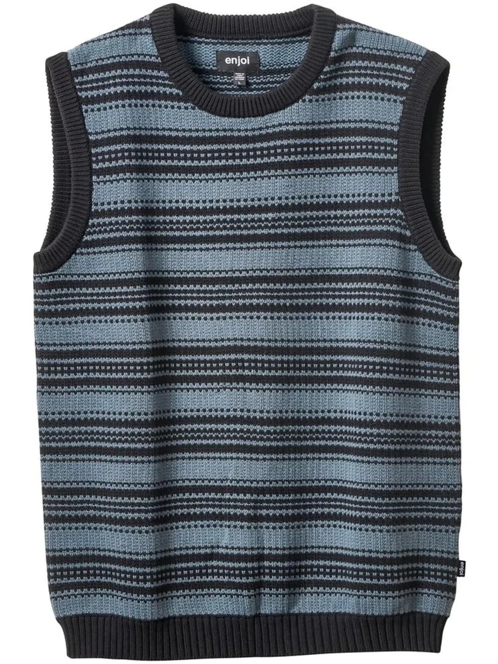 Rare New Enjoi Skateboards Jacuzzi Sweater Vest Blue/Grey Size: XL (Extra Large) Foto 1 de 3