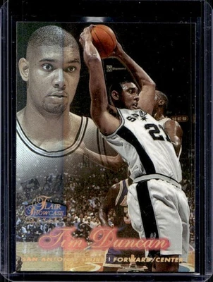 Fleer Flair Showcase 1997-98 Tim Duncan Row 2 Rookie RC #5 Spurs Foto 1 de 2
