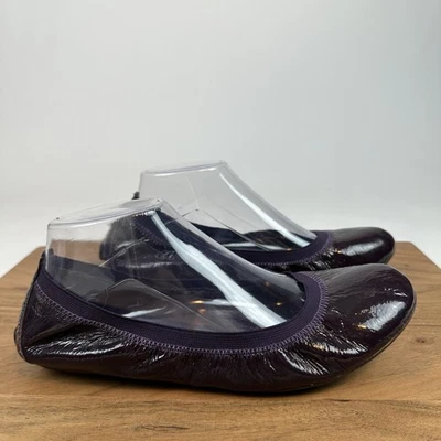 Zapatos planos informales cómodos de ballet cómodos charol púrpura Cole Haan para mujer talla 9,5 B Foto 1 de 4