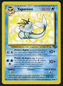1999 Pokemon Jungle Vaporeon #28/64 Italian Rare Non Holo Moderately Played - Picture 1 of 2