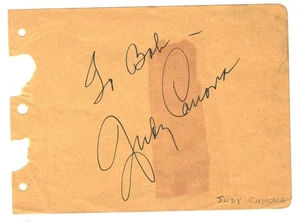 ACTRESS JUDY CANOVA AUTOGRAPH ON ALBUM PAGE - Picture 1 of 1
