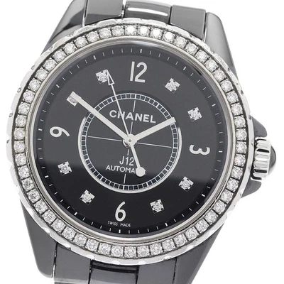 CHANEL J12 H3109 Black ceramic diamond bezel 8P Automatic Men's_896155 - Image 1 of 4