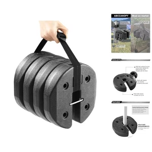 Paquete de 4 pesas de toldo para exteriores sin deslizamiento - fuerte seguridad para tiendas de campaña y sombrillas - Imagen 1 de 8