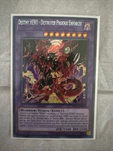 Yugioh Misprint Destiny HERO - Destroyer Phoenix Enforcer MP22-EN209 Name Shift - Picture 1 of 1