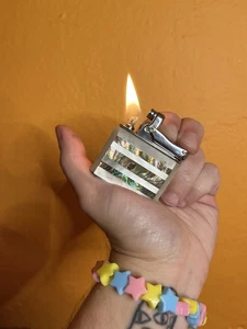 Vintage Ibelo Monopol Mother of Pearl & Abalone Lighter - Picture 1 of 4