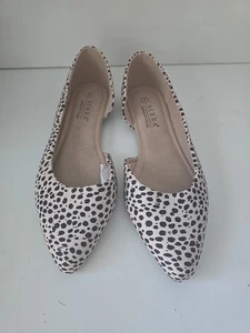 Serra Memory Foam Flats Cheetah Print Slip Ons Pointed Toe - Picture 1 of 5