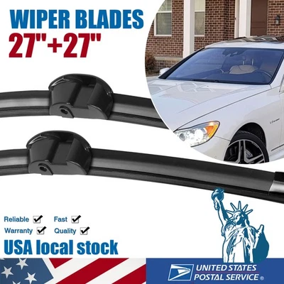 For 2009-2014 Mercedes-Benz CL550 5.0L 27"&27" WINDSHIELD WIPER BLADE SET OEM - Imagem 1 de 4