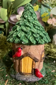 Casa de Muñecas Hadas Jardín Accesorios Hobbit Paja Hoja Techada Cardenal Pájaro Casa - Imagen 1 de 2