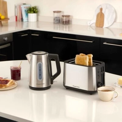 Russell Hobbs Adventure 2 Slice Toaster & Stainless Steel Classic Kettle Set - Image 1 of 4