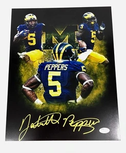 Jabrill Peppers signiert Michigan 11x14 Foto JSA Coa - Bild 1 von 2