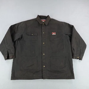 Vintage Ben Davis Jacket Mens 3XL Blanket Lined Snap Up Chore Barn Work Coat ^ - Picture 1 of 17