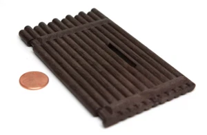 Playmobil Vintage Western Fort Dark Brown Log Gate - Picture 1 of 1