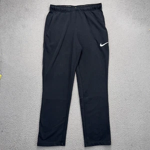 Nike Sweatpants Mens Large Black 32x30 Straight Leg Athletic Gym Workout Running - Picture 1 of 9