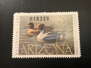 ICOLLECTZONE US Arizona 1987 #1 Duck Stamp XF NH  - Picture 1 of 1