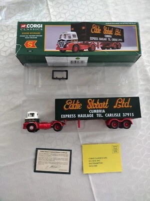 EDDIE STOBART FODEN S21 ‘MICKEY MOUSE’ WITH TRAILER - CORGI - Image 1 of 4