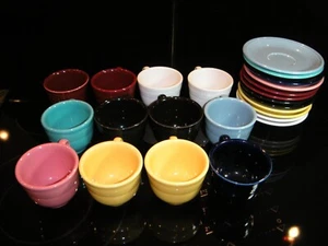 Homer Laughlin Fiestaware Cup & Saucer Sets, Multiple colors at $8.95/set - Picture 1 of 55