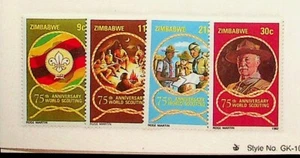 ZIMBABWE Sc 452-55 NH ISSUE OF 1982 - SCOUTS - (SC1) - Picture 1 of 1