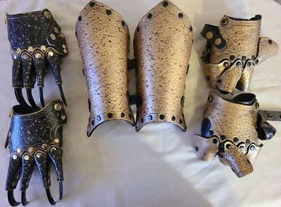Leather Renaissance Bracers 6 pieces - Image 1 of 4