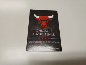 RS20 Chicago Bulls 2012/13 NBA Basketball Pocket Schedule - Budweiser - Picture 1 of 2