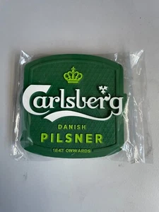 Carlsberg Resin Beer Tap Badge Decal New GENUINE BAR - Picture 1 of 1