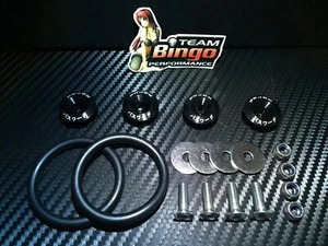 Bumper Quick Release Kit Fastener Fender Guard Clips ( BLACK ) JDM DRIFT DRAG - Picture 1 of 4