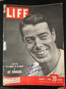 Joe DiMaggio Signed Life Magazine JSA Authentication #XX94514 - Picture 1 of 3