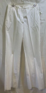 ❤️Diane Von Furstenberg pantaloni donna 8 vita alta invernali bianchi prezzo al pubblico consigliato $265,00 - Foto 1 di 14