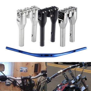 Club Style 1-1/2" Handlebar w/ 8" + 1" Riser Kit For Harley Softail Standard - Picture 1 of 13