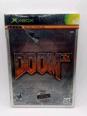 Doom 3: Limited Collector's Edition (Microsoft Xbox) Steelbook NEW SEALED - Image 1 of 4