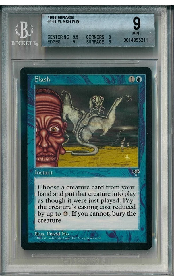 MTG Magic the Gathering Mirage Flash BGS 9 NM MINT QUAD+ (9.5,9,9.9) Restricted! - Image 1 of 1