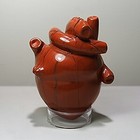 Red Jasper Anatomical Heart, Hand Carved Gemstone, Oddities decor