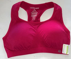 Sujetador deportivo sin costuras Marika Top corto Dry-Wik damas M 34C/36B ciruela roja nuevo con etiquetas - Imagen 1 de 3