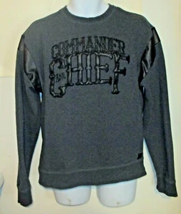 Parish Nation Men's Sweatshirt SZ XL Grey Commander and Chief j191 - Picture 1 of 3