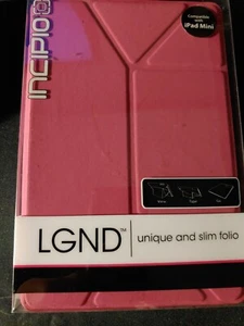 Incipio LGND Unique And Slim Folio For iPad Mini 1st Generation Pink. New - Picture 1 of 4