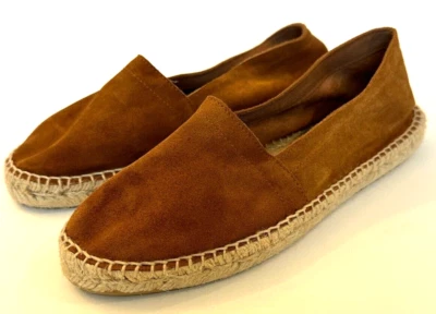 Saks 5Th Avenue Zappatos Slip On Shoe Womens Brown Suede Size 8.0 - Image 1 of 4