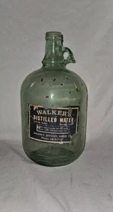 Walker's destilliertes Wasser 1 Gallone Glas Krug - Bild 1 von 3