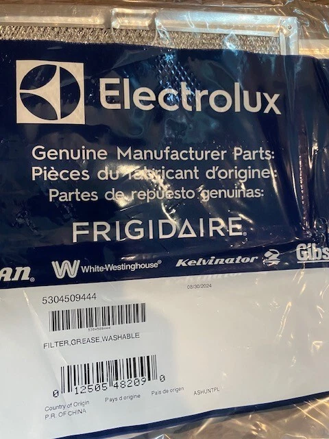 Electrolux 5304509444 Filter grease washable
