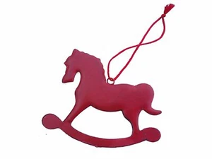 ACTION rocking horse metal hanging red approx. 10 cm for decoration for window door wall - Picture 1 of 3