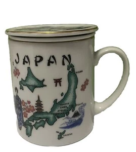 Tommy China Japan Decorative Souvenir Coffee Tea Mug Lid Ground Bag Drainer - Picture 1 of 7