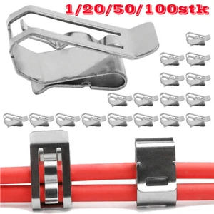 Kantenclip Solarkabel von 4-6mm2 Edelstahl Photovoltaik-Module Solar PV ALU - Bild 1 von 14