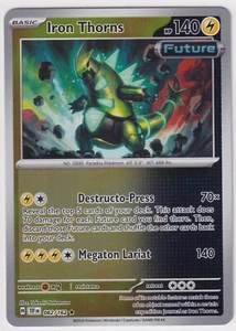 Iron Thorns 062/162 Reverse Holo Pokémon Temporal Forces NM - Picture 1 of 2