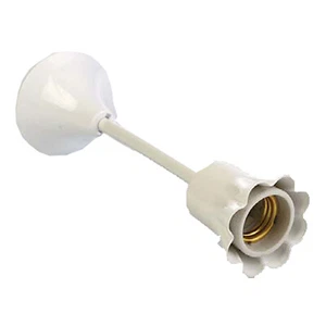 Lampenfassung Baustellefassung Zuleitung Kabel weiss E27 Fassung-17 - Bild 1 von 1