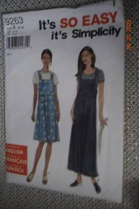 MAGLIONE SIMPLICITY 9263 MISSES DUE LUNGHEZZE Tg 8-18 Non Tagliato - Foto 1 di 2