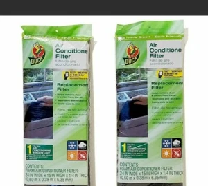 New (lot of 2)Duck # 287076 Replacement Air Conditioner Filters 24" x 15" x 1/4" - Picture 1 of 4