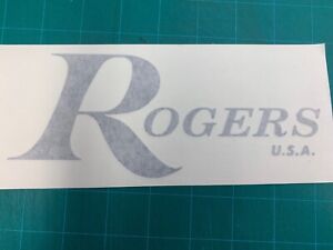 Rogers USA, Vintage, Repro Logo - Adhesive Vinyl Decal for Bass Drum Reso Head