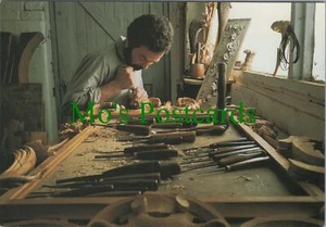 Occupations Postcard -Sculptured Wooden Antique Restoration Craft Worker RR20112 - Picture 1 of 1